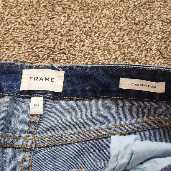 Frame Le Crop Mini Bootcut Jeans Size 28 - Picture 5 of 8
